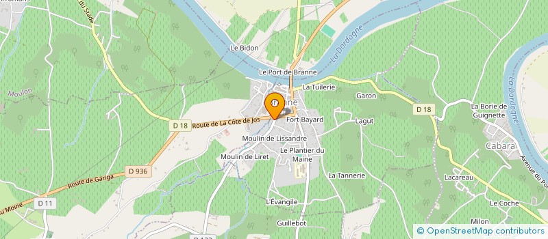 localisation de l'entreprise MONSIEUR PIERRE TARDIVEL  BRANNE