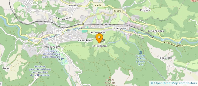 localisation de l'entreprise MONSIEUR PIERRE TATINCLAUX à LA BOURBOULE