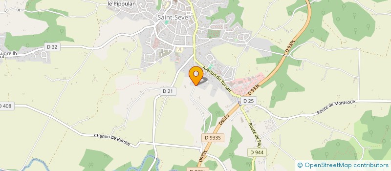localisation de l'entreprise MONSIEUR PIERRE TAUZIN à SAINT-SEVER