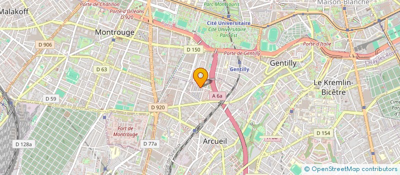 localisation de l'entreprise MONSIEUR PIERRE TCHEKHOFF  ARCUEIL