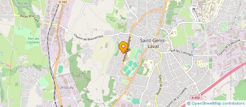 localisation de l'entreprise MONSIEUR PIERRE TECHOUEYRES  SAINT-GENIS-LAVAL