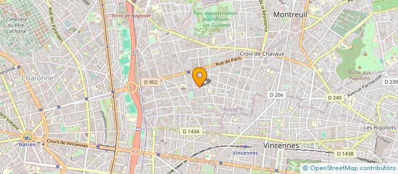 localisation de l'entreprise MONSIEUR PIERRE TEREYGEOL à MONTREUIL