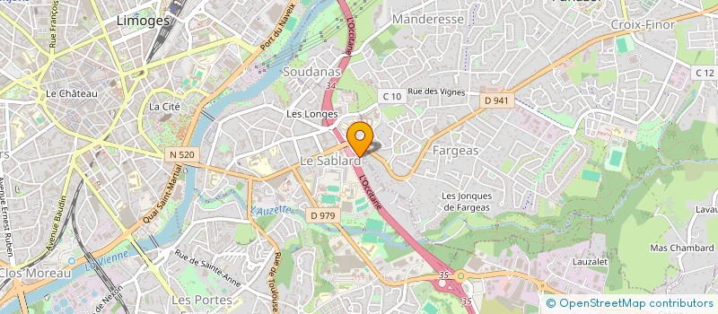 localisation de l'entreprise MONSIEUR PIERRE TERRADE à LIMOGES