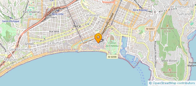 localisation de l'entreprise MONSIEUR PIERRE TERRIER à NICE