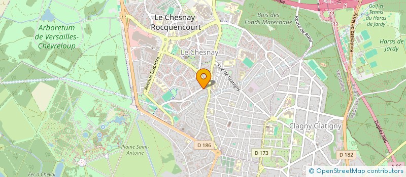 localisation de l'entreprise MONSIEUR PIERRE TESSON  LE CHESNAY-ROCQUENCOURT