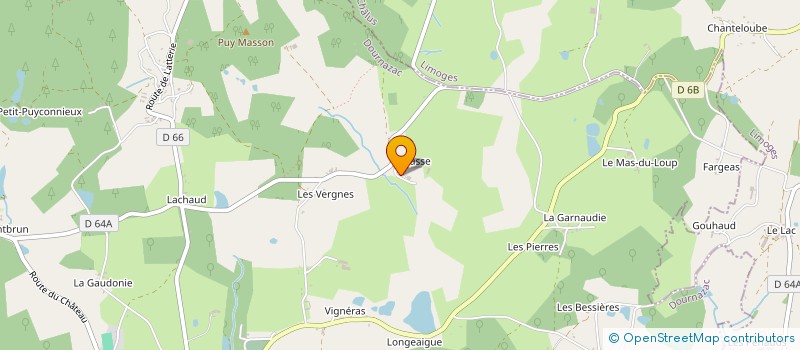 localisation de l'entreprise MONSIEUR PIERRE TEXEROT  DOURNAZAC