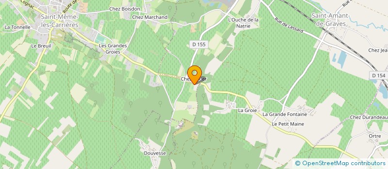 localisation de l'entreprise MONSIEUR PIERRE TEXIER à SAINT-MEME-LES-CARRIERES