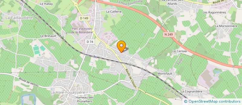 localisation de l'entreprise MONSIEUR PIERRE THAUMOUX  LA HAIE-FOUASSIERE