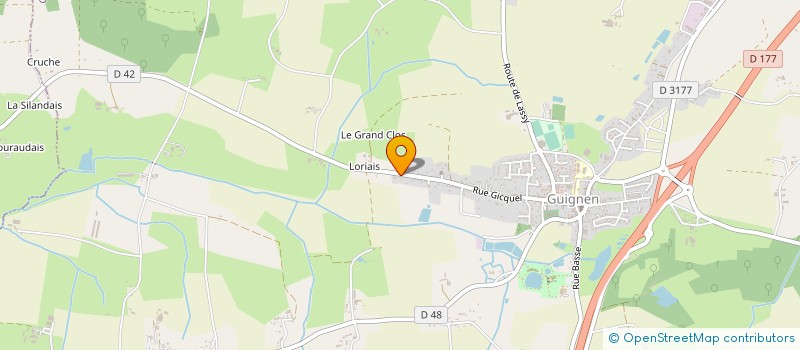 localisation de l'entreprise MONSIEUR PIERRE THEILLER  GUIGNEN