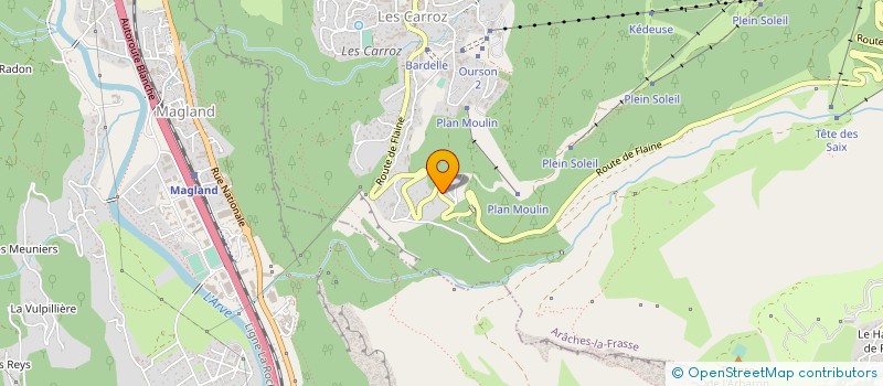 localisation de l'entreprise MONSIEUR PIERRE THEVENET  ARACHES-LA-FRASSE