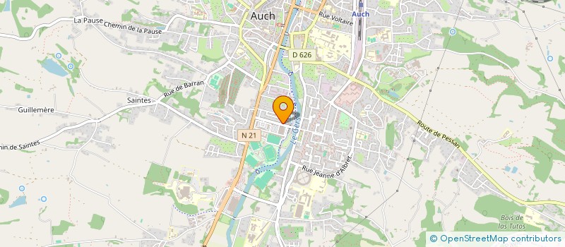 localisation de l'entreprise MONSIEUR PIERRE THIBAULT  AUCH