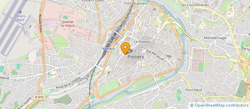 localisation de l'entreprise MONSIEUR PIERRE THIBAULT  POITIERS