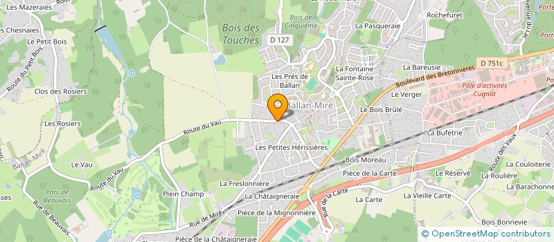 localisation de l'entreprise MONSIEUR PIERRE THIBAULT à BALLAN-MIRE