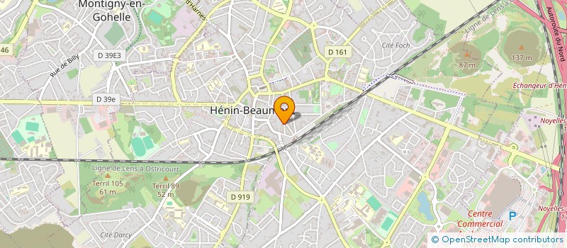 localisation de l'entreprise MONSIEUR PIERRE THIBERVILLE à HENIN-BEAUMONT