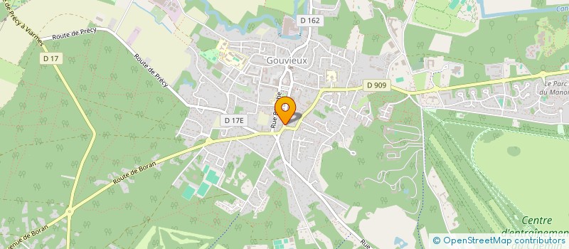 localisation de l'entreprise MONSIEUR PIERRE THIEBAUT  GOUVIEUX