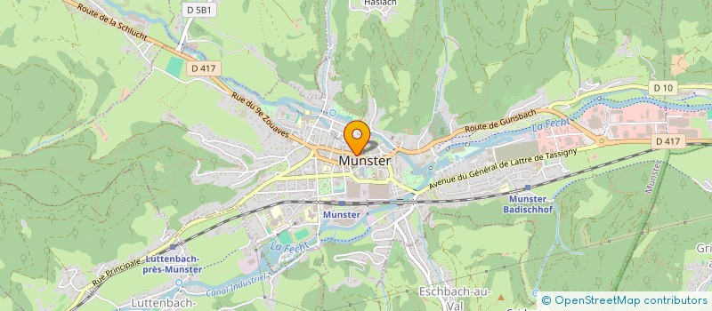 localisation de l'entreprise MONSIEUR PIERRE THOLY  MUNSTER