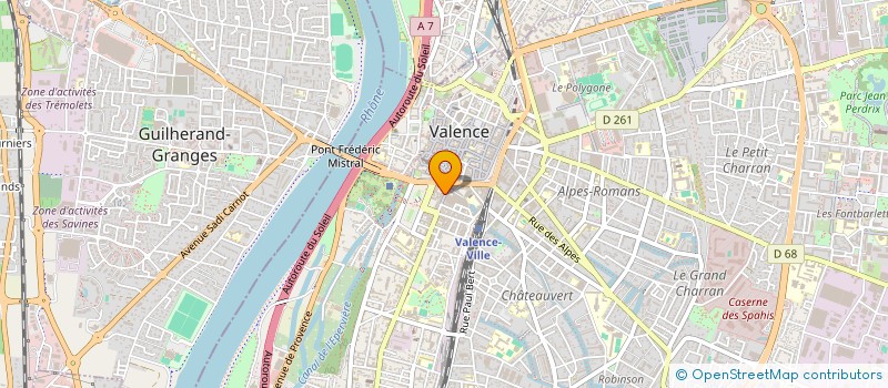 localisation de l'entreprise MONSIEUR PIERRE THOMASSET à VALENCE