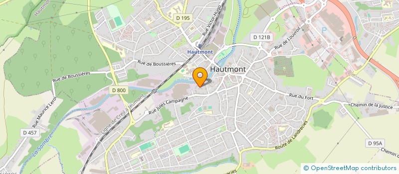 localisation de l'entreprise MONSIEUR PIERRE THUILLIER  HAUTMONT