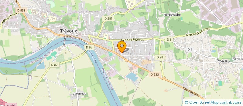 localisation de l'entreprise MONSIEUR PIERRE TILLY à TREVOUX
