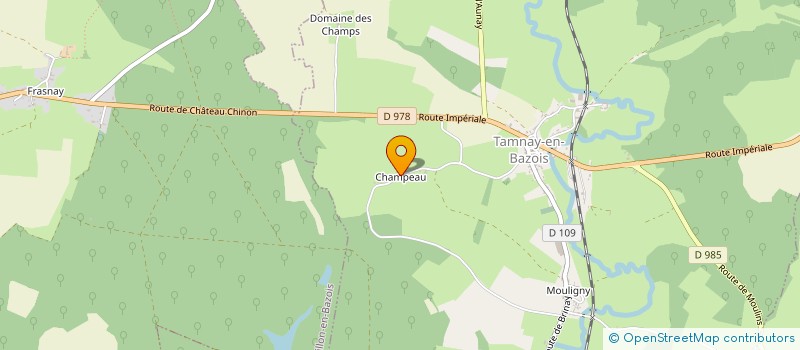 localisation de l'entreprise MONSIEUR PIERRE TISSIER à TAMNAY EN BAZOIS