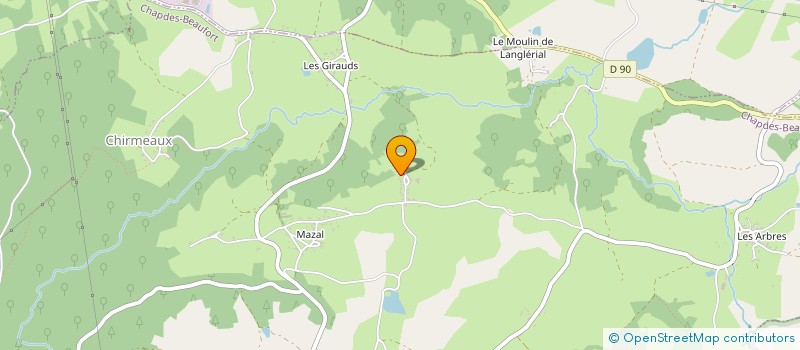 localisation de l'entreprise MONSIEUR PIERRE TIXIER  CHAPDES-BEAUFORT