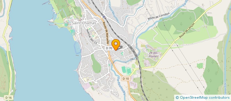 localisation de l'entreprise MONSIEUR PIERRE TOFFANI  SAINT CHAMAS