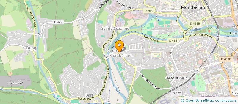 localisation de l'entreprise MONSIEUR PIERRE TOFFOLI  COURCELLES-LES-MONTBELIARD