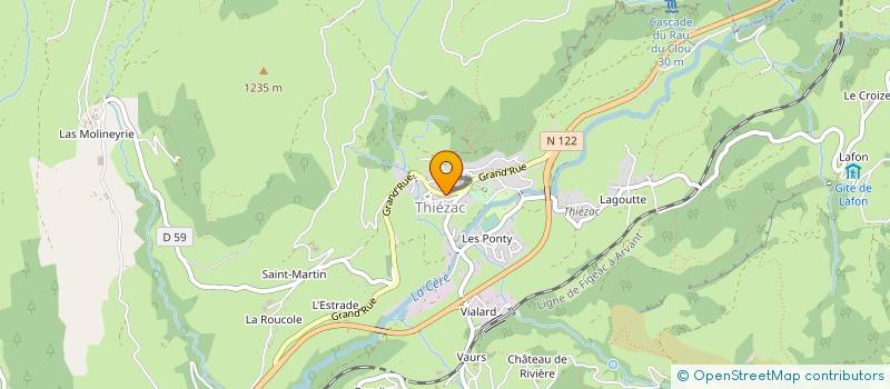 localisation de l'entreprise MONSIEUR PIERRE TORNE à THIEZAC