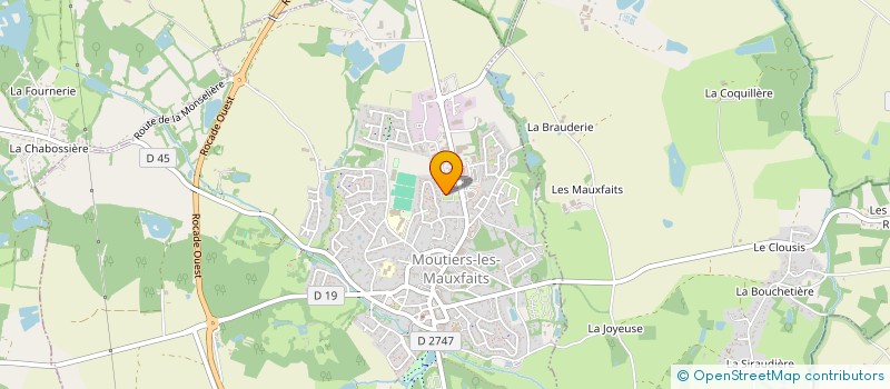 localisation de l'entreprise MONSIEUR PIERRE TORTEREAU  MOUTIERS-LES-MAUXFAITS