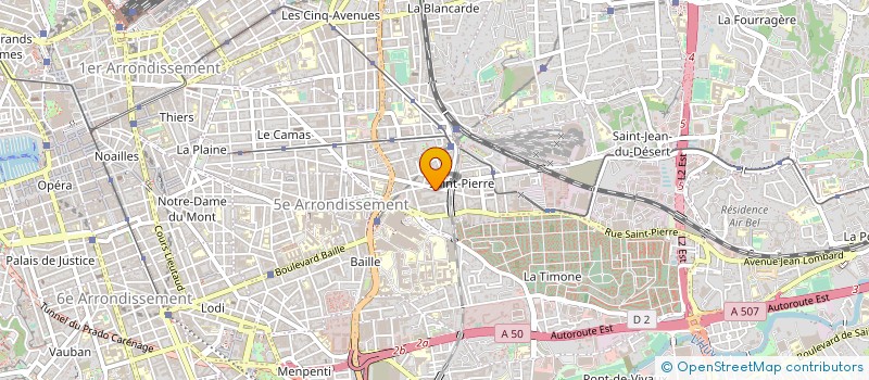 localisation de l'entreprise MONSIEUR PIERRE TOULET à MARSEILLE
