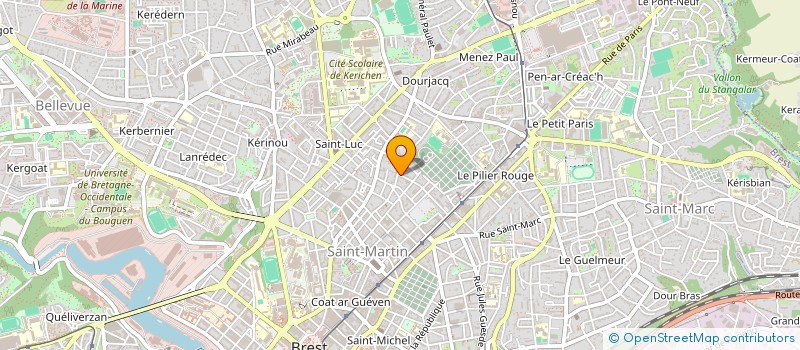 localisation de l'entreprise MONSIEUR PIERRE TOULLEC à BREST