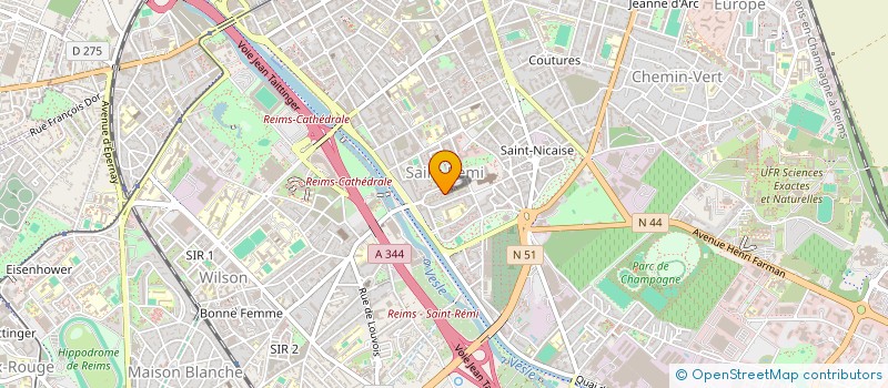 localisation de l'entreprise MONSIEUR PIERRE TOUPANCE  REIMS