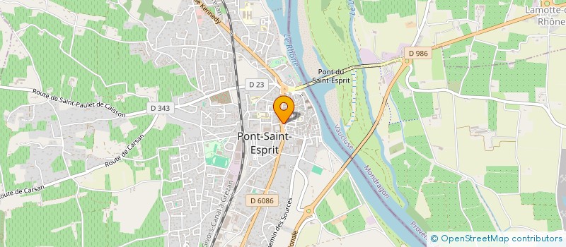localisation de l'entreprise MONSIEUR PIERRE TOURON à PONT-SAINT-ESPRIT