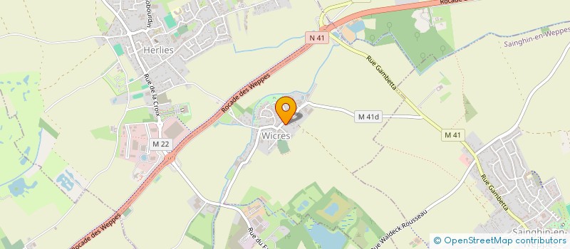 localisation de l'entreprise MONSIEUR PIERRE TOUSSAINT  WICRES