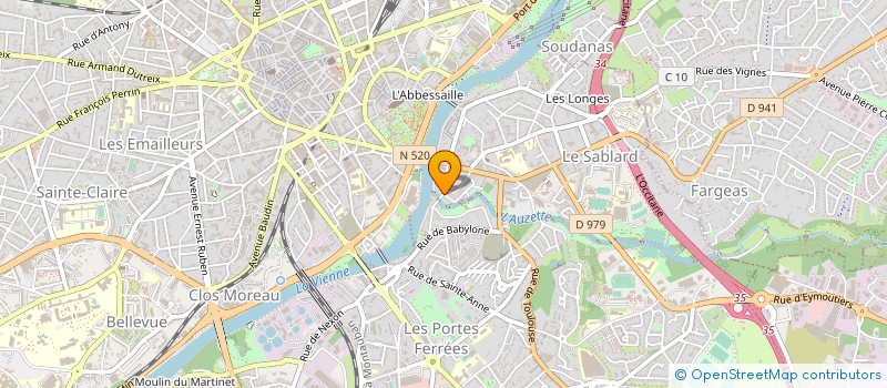 localisation de l'entreprise MONSIEUR PIERRE TOUTAIN à LIMOGES
