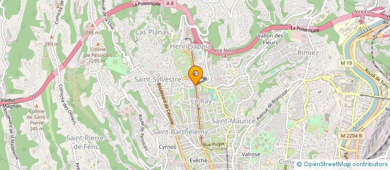 localisation de l'entreprise MONSIEUR PIERRE TOUTEL à NICE
