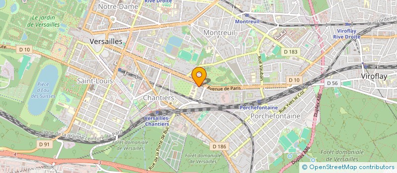 localisation de l'entreprise MONSIEUR PIERRE TOZZA à VERSAILLES