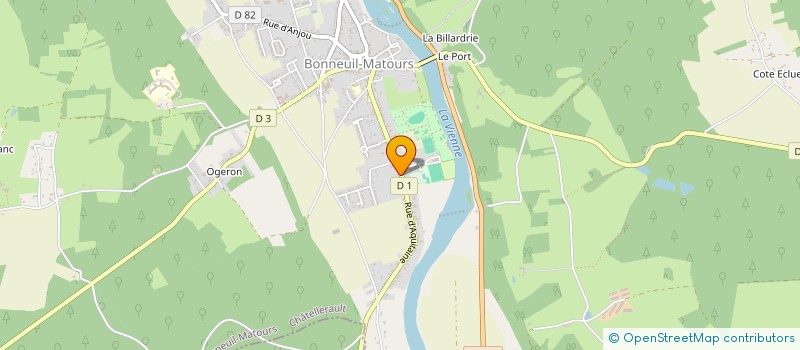 localisation de l'entreprise MONSIEUR PIERRE TRANCHANT  BONNEUIL-MATOURS