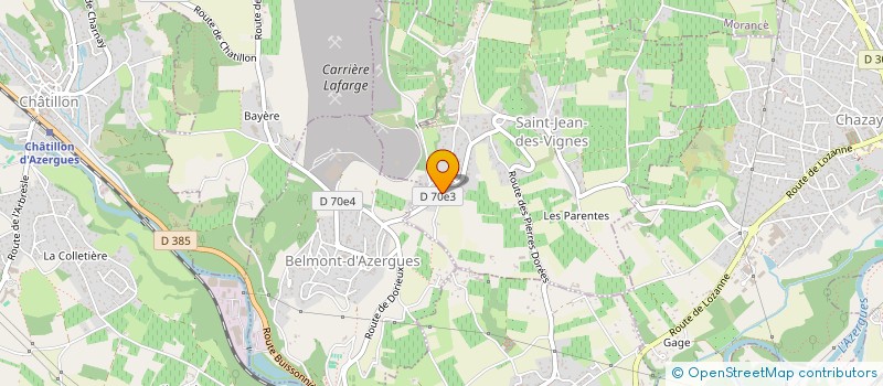 localisation de l'entreprise MONSIEUR PIERRE TRANCHET  SAINT-JEAN-DES-VIGNES