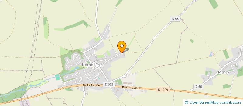 localisation de l'entreprise MONSIEUR PIERRE TRANNOIS  HOMBLIERES