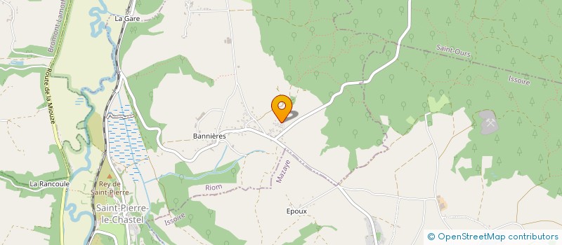 localisation de l'entreprise MONSIEUR PIERRE TREPSAT  SAINT-PIERRE-LE-CHASTEL