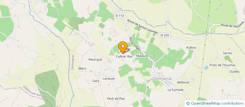 localisation de l'entreprise MONSIEUR PIERRE TREULIER  SAINTE LIVRADE SUR LOT