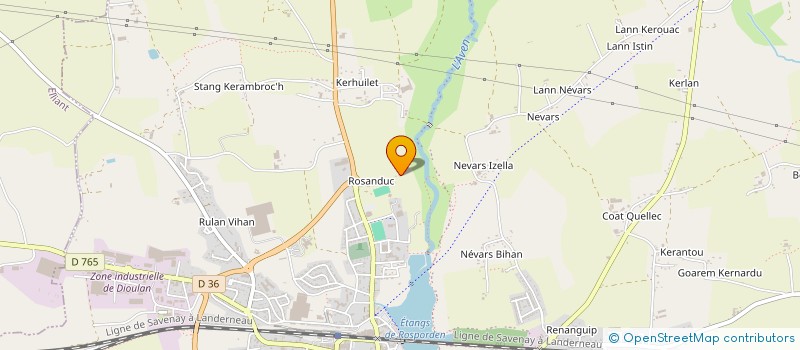 localisation de l'entreprise MONSIEUR PIERRE TREUSSARD  ROSPORDEN