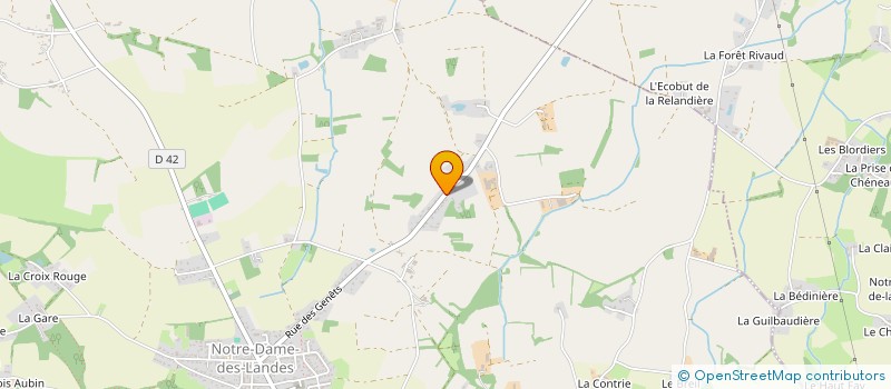 localisation de l'entreprise MONSIEUR PIERRE TRIGODET  BLAIN