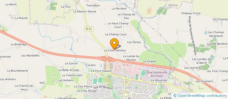 localisation de l'entreprise MONSIEUR PIERRE TRINQUART  SAINT-GILLES