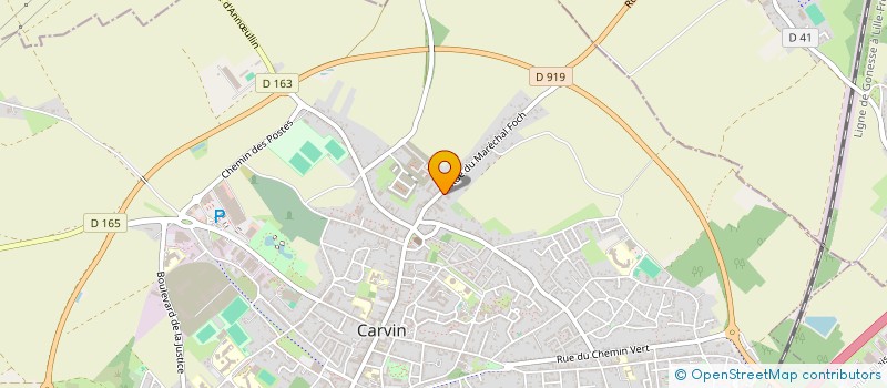 localisation de l'entreprise MONSIEUR PIERRE TRIPLET à CARVIN