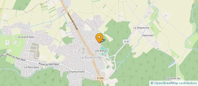 localisation de l'entreprise MONSIEUR PIERRE TROCHET à LE POINCONNET