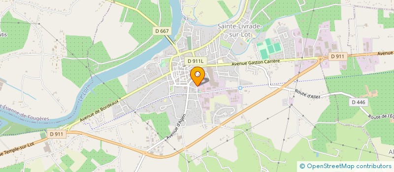 localisation de l'entreprise MONSIEUR PIERRE TRUSSANT à SAINTE-LIVRADE-SUR-LOT