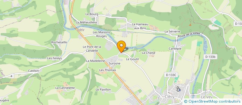 localisation de l'entreprise MONSIEUR PIERRE TUDAL  LA VILLETTE