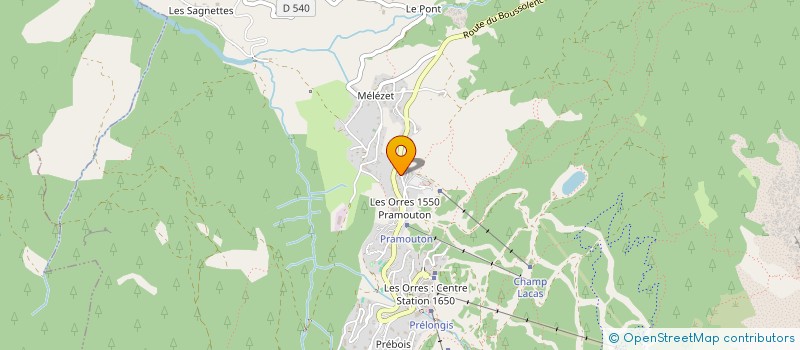 localisation de l'entreprise MONSIEUR PIERRE TUILLIER  LES ORRES